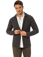 Серый мужской пиджак LC Waikiki / ЛС Вайкики на пуговицах, с карманами XL