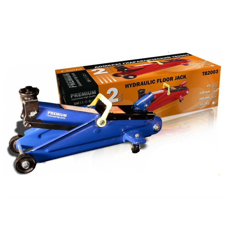 Домкрат гідравлічний підкатний 2 т 130 - 380 мм Lavita LA T82003, фото 1