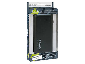 Акумулятор зовнішній Defender Lavita 10400 mAh Black (83617) Power Bank УМБ