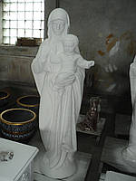 Статуя Матір Божа з Ісусиком скульптура Ісус 180 см бетон біла