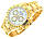 Годинник Rolex Daytona White кварцовий чоловічий (ролекс) золото з білим циферблатом, фото 2