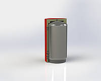 Теплоаккумулятор для котла ЕАМ-00-350 с изоляцией 80 мм Куйдич, буферная емкость, тепловой бак