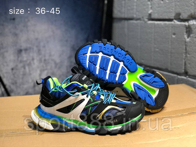 Купить Balenciaga Track Trainer "Black/Green" мужские женские кроссовки ...