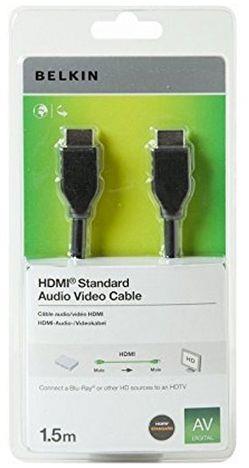 Belkin HDMI (AM/AM) High Speed w/Ethernet 1.5 м, Nickel plated