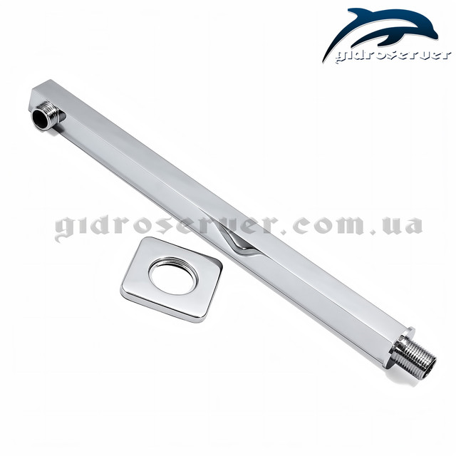 Кронштейн для лійки верхнього душу DL-07 латунний, квадратної форми.