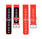 Силіконовий ремінець Sport Dual Color для Amazfit GTR 2 / Pace / Stratos / 22 мм Червоний / Чорний 1899P, фото 3