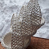 Плетені кошики з білої лози "Кругла кобра", фото 5