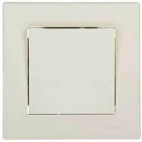 ВИМИКАЧ ДВУХПОЛ. САМОЗАЖ. кремовий ASFORA