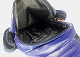 Рюкзак молодіжний для дівчинки "Сова" синій шкірозамінник, фото 10