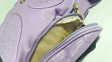 Рюкзак молодіжний для дівчинки "Сова" шкірозамінник бузковий, фото 9