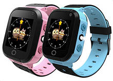 Смарт годинник Q528 дитячі розумні годинник smart watch + GPS, Кнопка SOS для тривоги, рожеві, золотистий