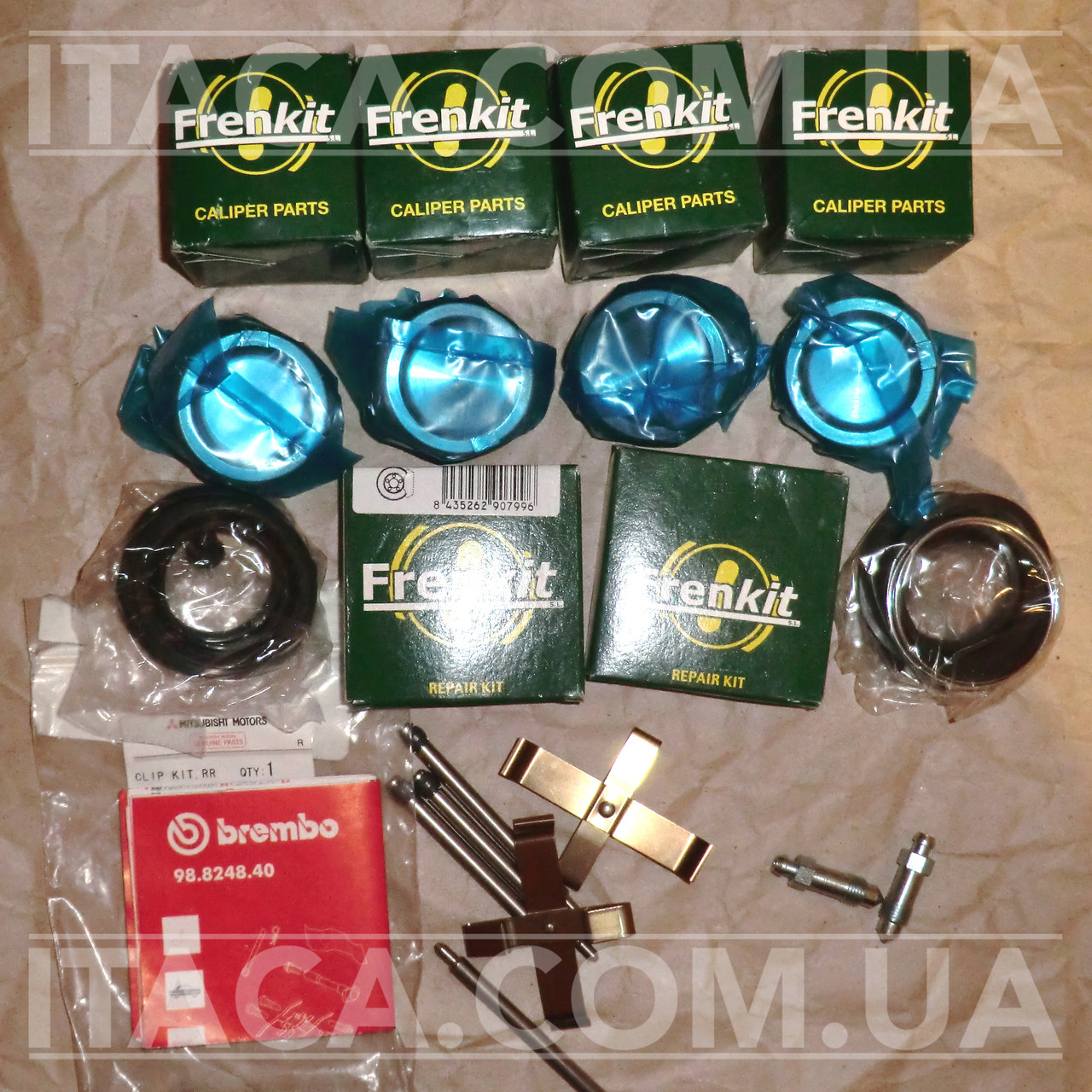 Купить Ремкомплект передних суппортов c поршнями и направляющими BREMBO ...