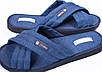 Чоловічі тапочки відкриті повномірні з джинсової тканини PaGo "Джинс X" сині, фото 5
