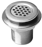 Неіржавка горловина дренажної труби, з решіткою