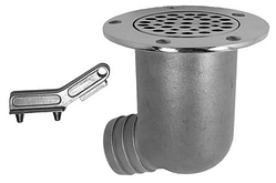 Неіржавка зливна горловина зі штуцером для шланга