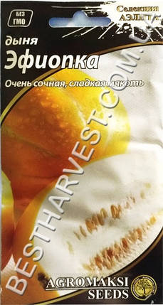 Насіння дині «Ефіопка» 2 г, фото 1