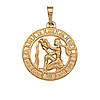 Кулон Знак Зодіаку "Водолій", без каменів, позолота Xuping, 18К, фото 2