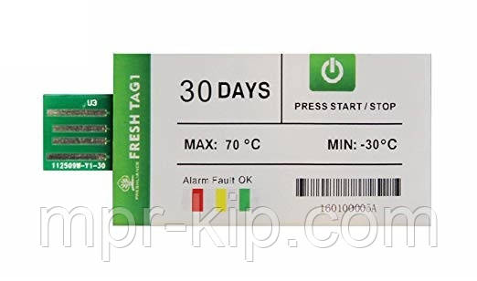 Одноразовий реєстратор температури Fresh Tag 1 на 30 днів (-30...+70°С; ±0.5°С). IP67, PDF, Alarm 2C-8C