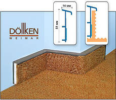 Плінтус для текстильних покриттів Dollken Weimar