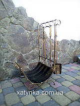 Дровниця велика кована, фото 6