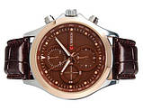 Годинник чоловічий Curren Pentagon brown-gold-brown, фото 3