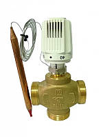 Трехходовой клапан с термоголовкой HERZ CALIS-TS-RD DN32 (1 1\2") 40-70°C