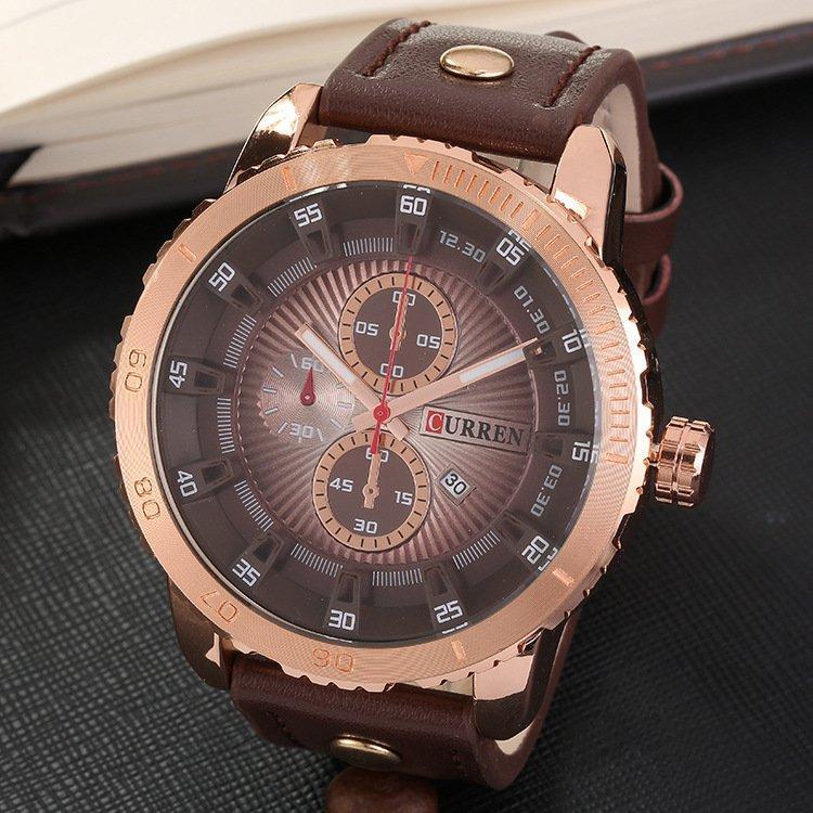 Годинник чоловічий Curren Denver brown-gold