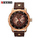 Годинник чоловічий Curren Denver brown-gold, фото 2