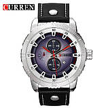 Годинник чоловічий Curren Denver black-silver, фото 3