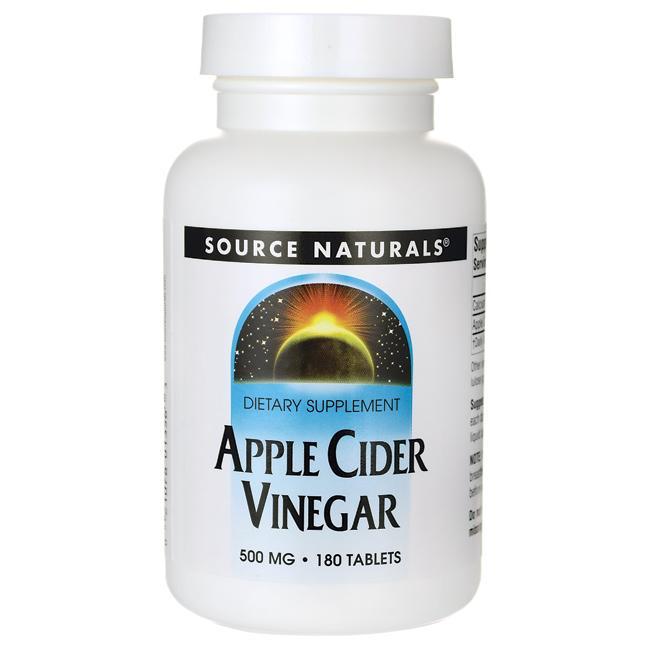 Яблучний Уксус 500 мг, Source Naturals, 180 таблеток