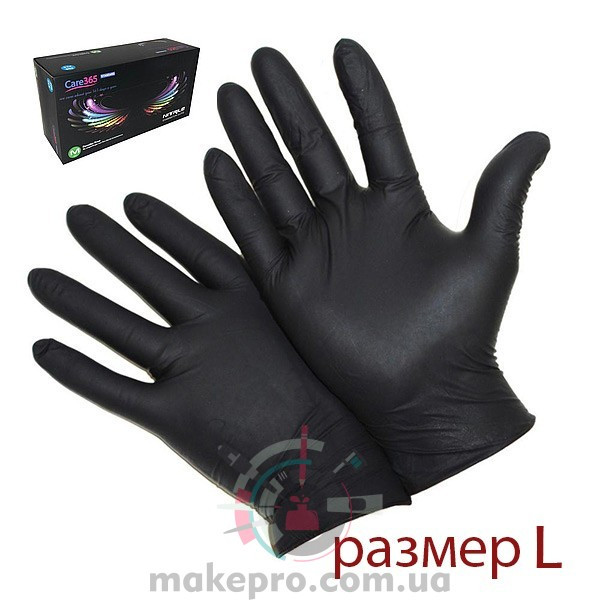 Паковання рукавичок L (чорні, 200 шт.)