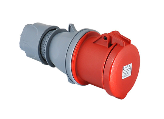 Роз'єм силовий: розетка кабельна, 63А, 4 полюси 3p+e, IP44