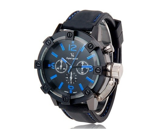 Годинник чоловічий V6 Super Speed Blue