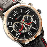 Годинник чоловічий Curren Frost gold — black, фото 5