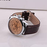 Годинник чоловічий Curren Touareg silver brown, фото 5