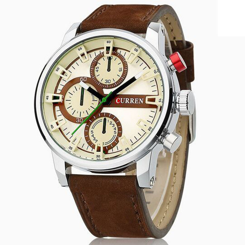 Годинник чоловічий Curren California brown-silver-brown