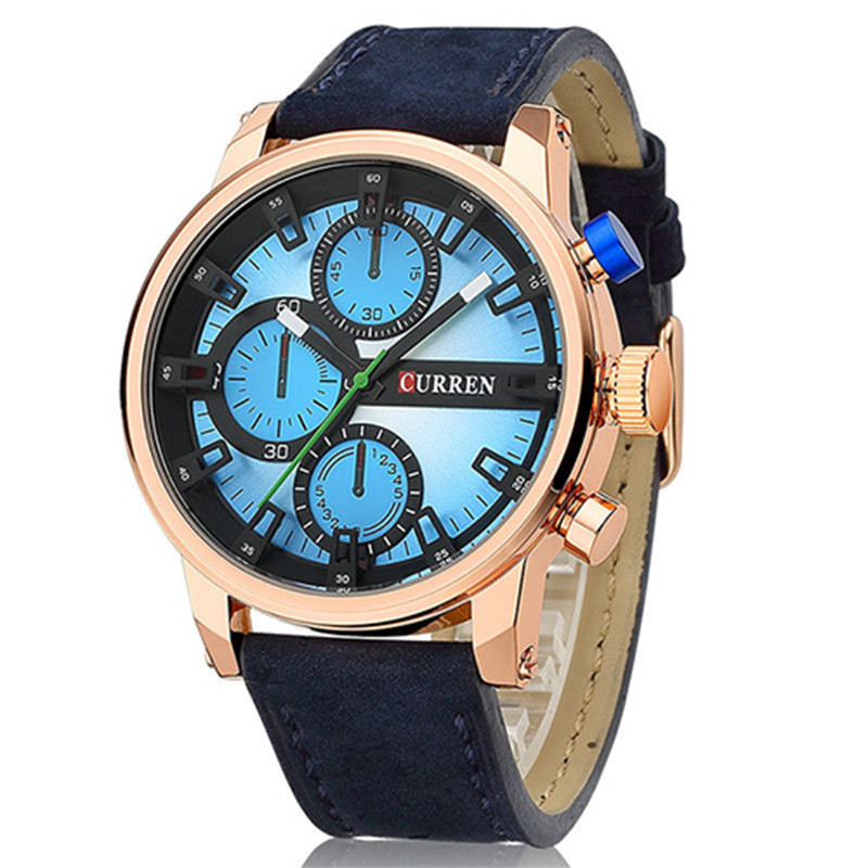 Годинник чоловічий Curren California blue-gold-blue