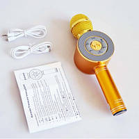 Бездротовий мікрофон Wster WS-668 золотий