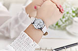 Годинник жіночий наручний Nanci white, фото 4