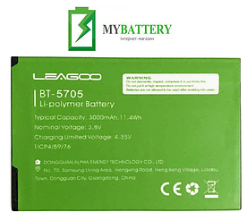 Оригінальний акумулятор АКБ батарея для Leagoo M9 Pro/BT-5705 3000 mAh 3.8V