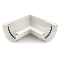 Кут внутрішній 125мм, 90град., Білий RAL 9010