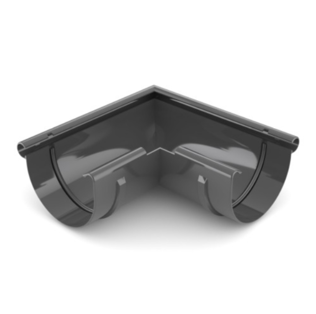 Кут зовнішній 125мм, 90град., Графіт RAL 7021