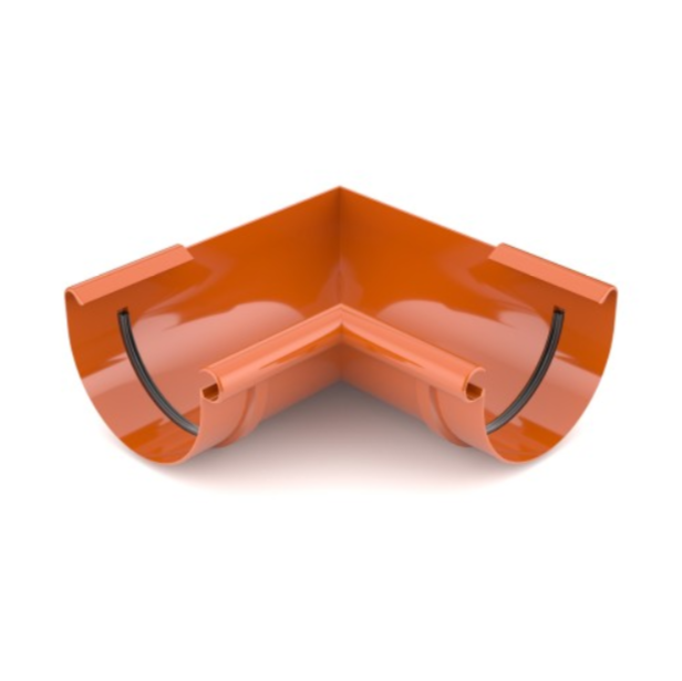 Кут внутрішній 125мм, 90град., Цегляний RAL 8004