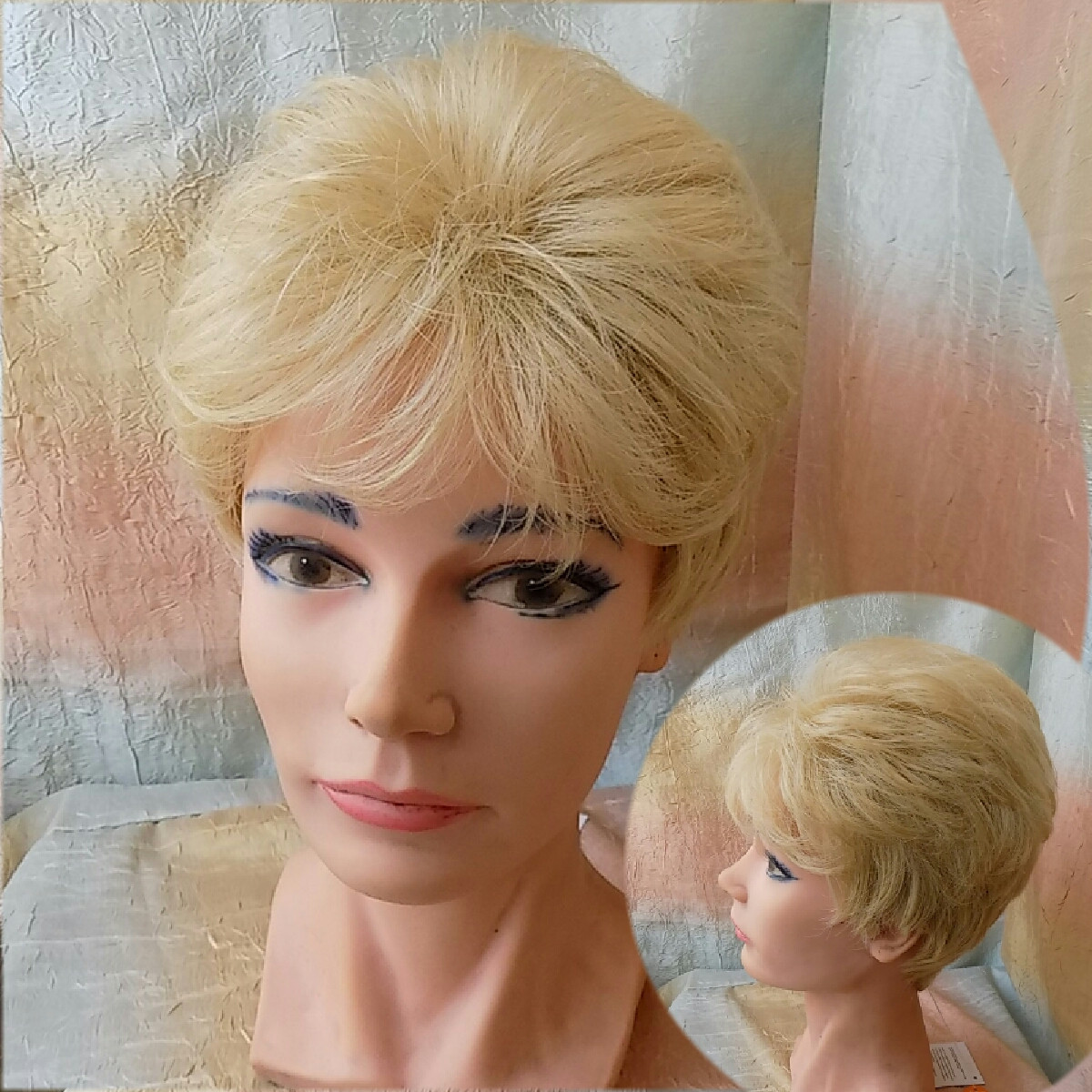 Перука коротка з термоволокна пшеничний RG 9713-24В, фото 1