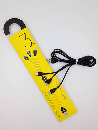 USB кабель Remax 3 in 1 RC-050th Micro USB & Type-C, фото 1