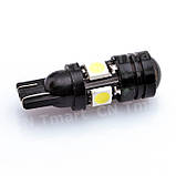 LED-лампа W5W T10 4SMD+Линза 1.5W, фото 3