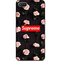 Чехол силиконовый бампер для Iphone 6 Plus с логотипом Supreme