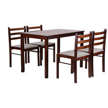 Комплект обідній Брауні (стіл+4 стільця)