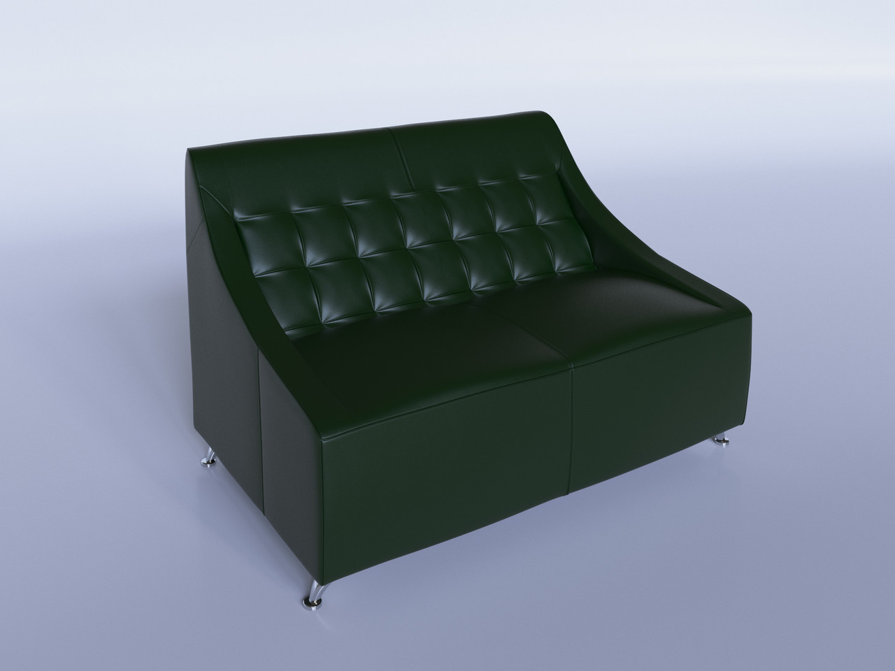 Офисный диван "Полис" зеленый - фото 1 - id-p879014186