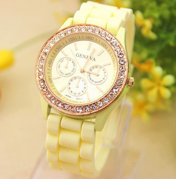 Годинник жіночий Geneva Fashion beige (бежевий)